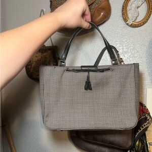 Elegant Black and White Women's Handbag